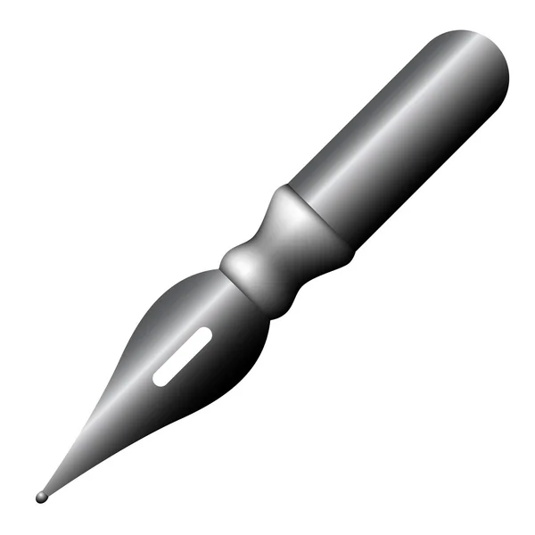 Vintage ink pen nib — Stock Vector
