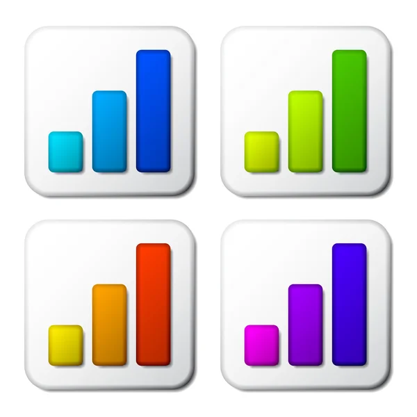 Kolor ikony wykresu — Wektor stockowy