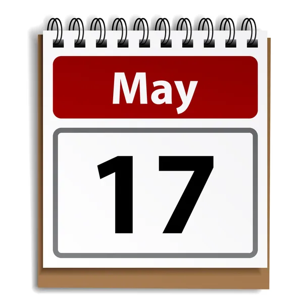 Tear-off day calendar — Stock Vector