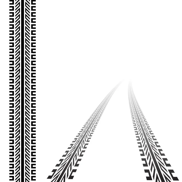 Spår av däcken — Stock vektor