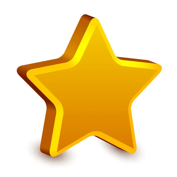 3d étoile dorée — Image vectorielle