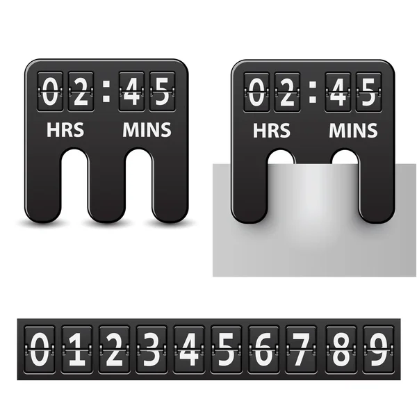 Mechanischer Countdown-Timer — Stockvektor