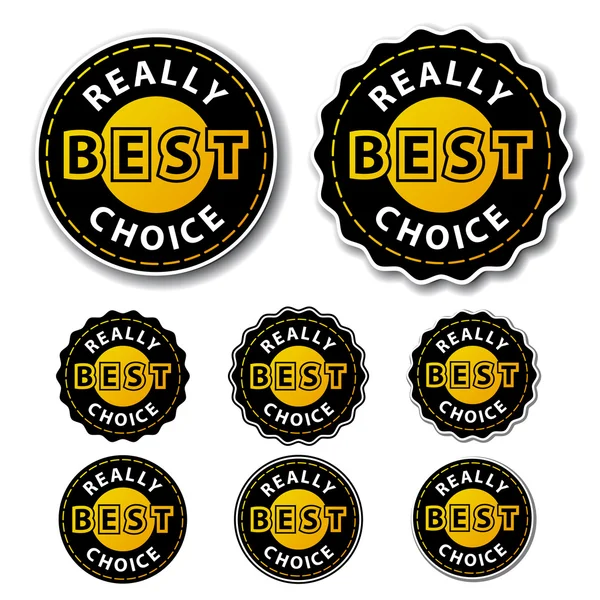 Really best choice labels — Stock Vector