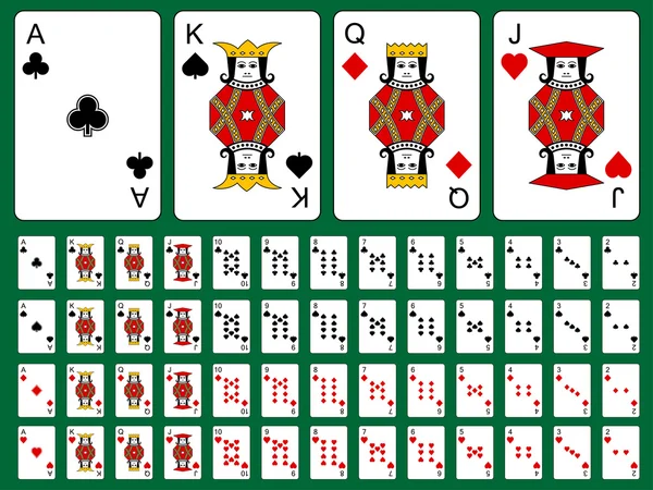 Oryginalne karty do gry — Wektor stockowy
