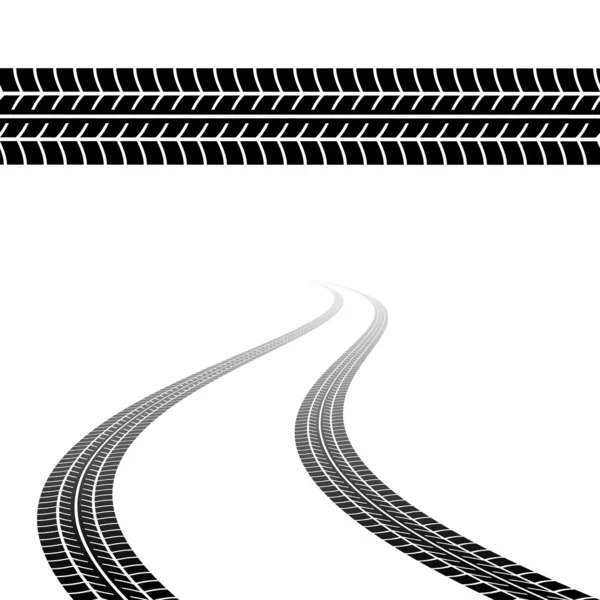 Trace des pneus — Image vectorielle