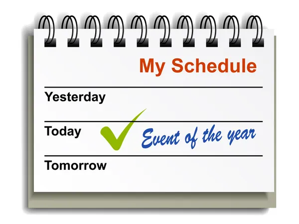 Tear-off day calendar — Stock Vector
