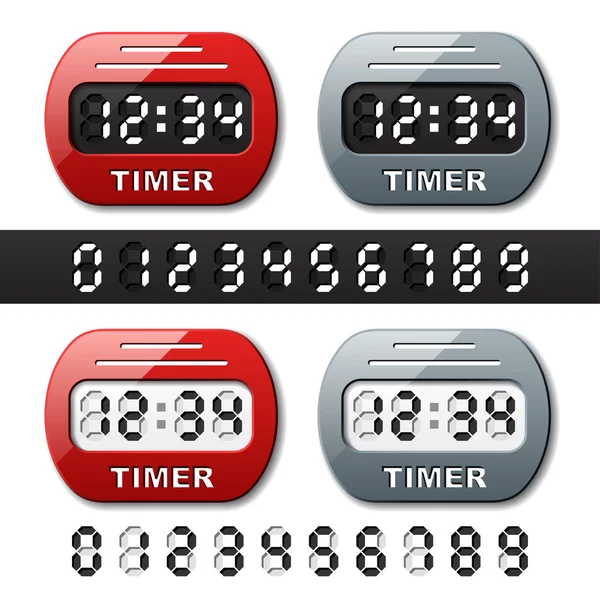 Mechanische counter - countdown-timer — Stockvector