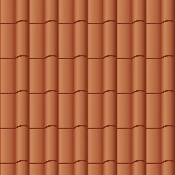 屋顶瓷砖无缝背景 — 图库矢量图片