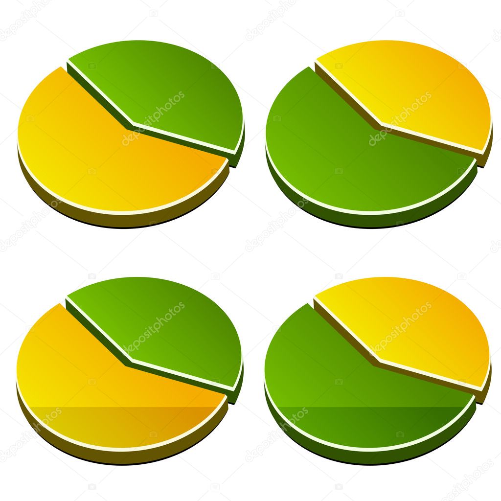 3d rounded graphs Stock Vector Image by ©happyroman #11493990