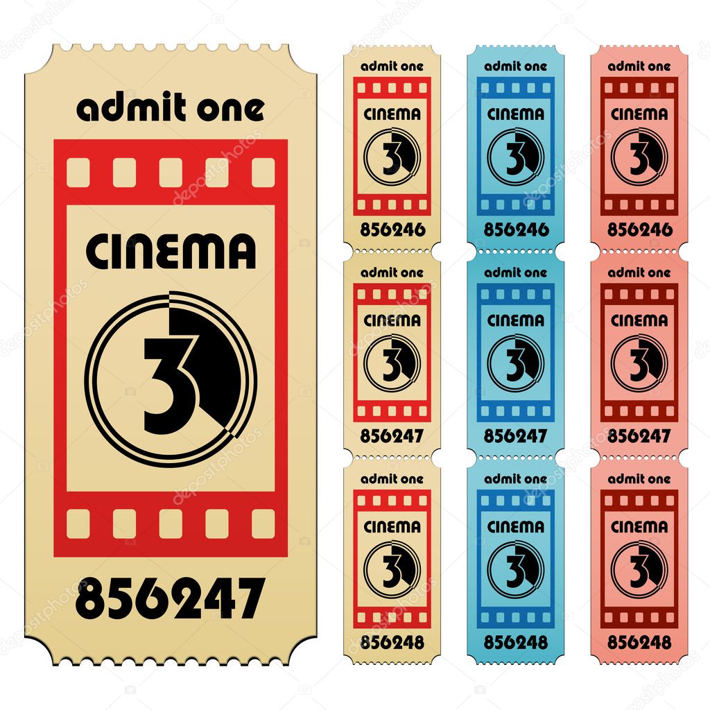 Cinema tickets — Stock Vector © happyroman #11494036