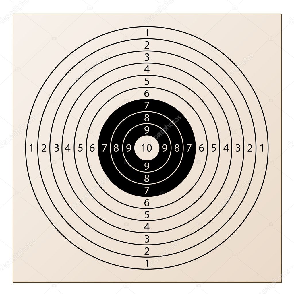 paper rifle target