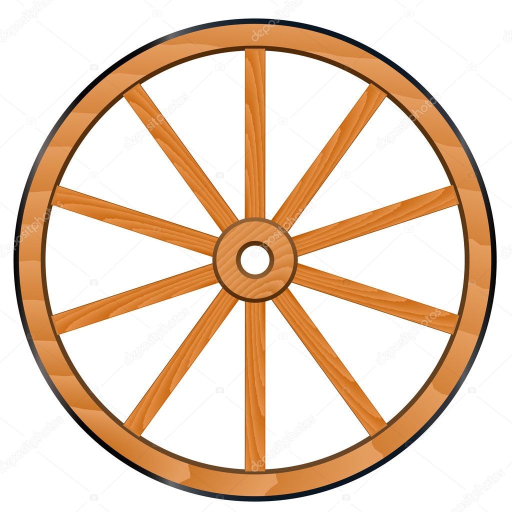 old Wooden Wheel