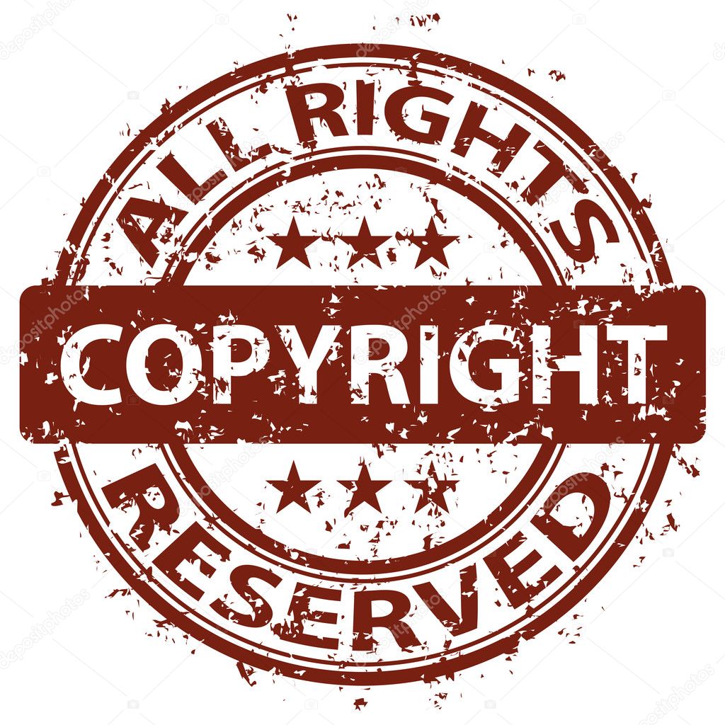damaged copyright stamp