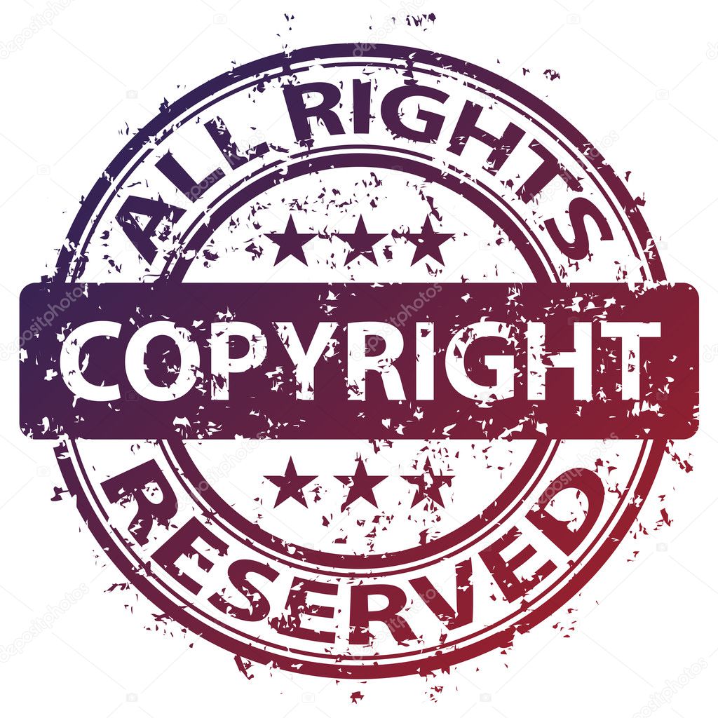 damaged copyright stamp
