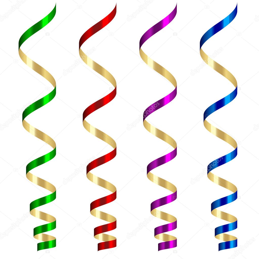 Party streamers Stock Vector by ©happyroman 11495341