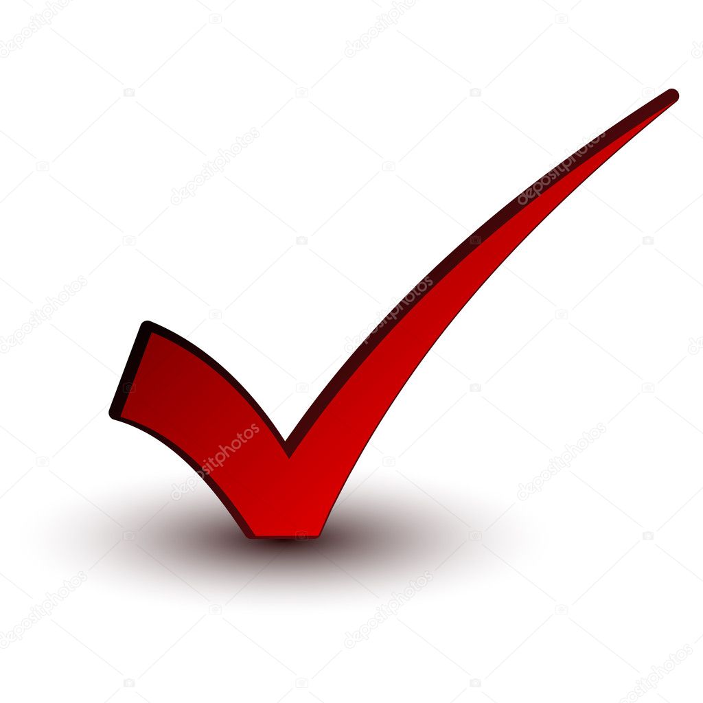 red positive checkmark