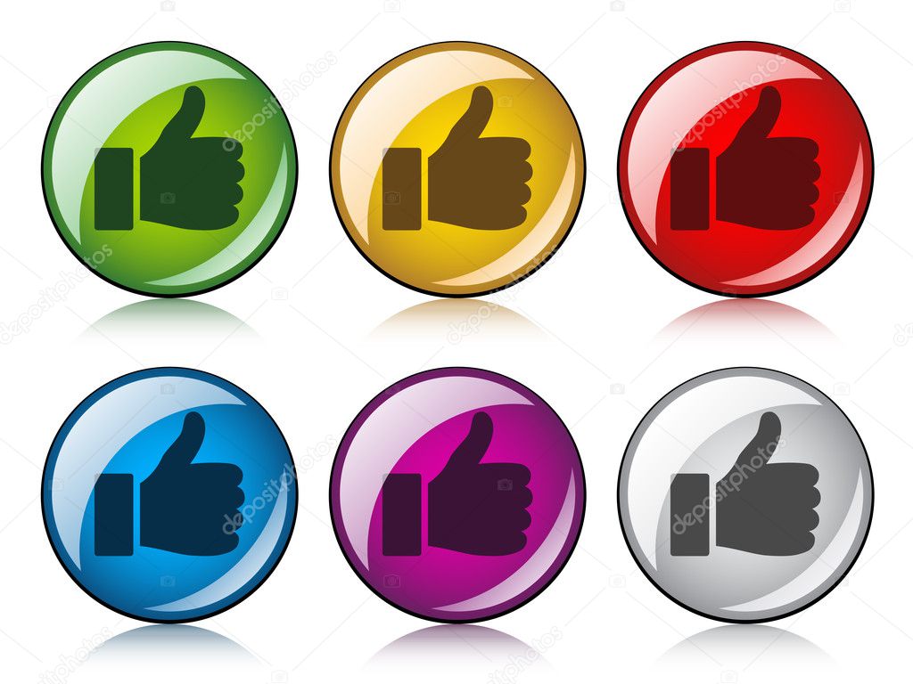 thumbs up buttons
