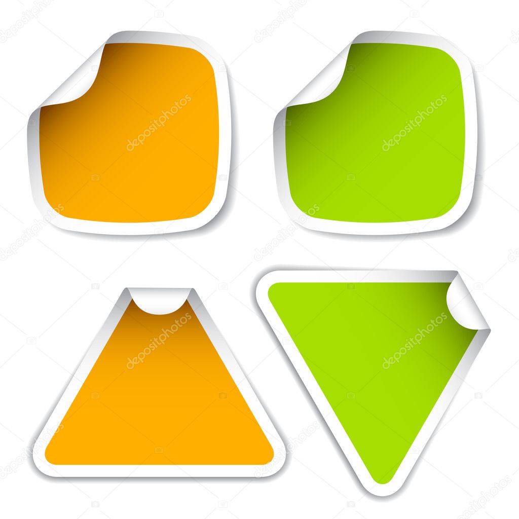 Blank stickers Stock Vector Image by ©happyroman 11496106
