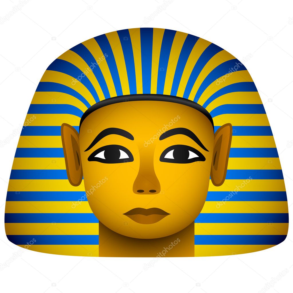 golden mask of the egyptian pharaoh