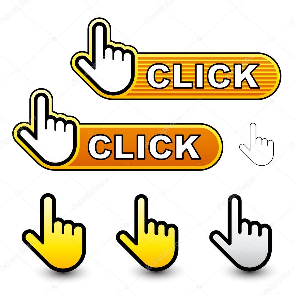click hand cursor labels