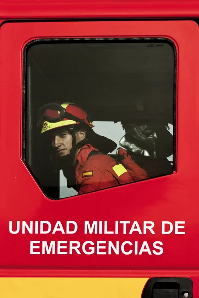 Spanyol katonai ambulanciájára (Ume) Jogdíjmentes Stock Fotók