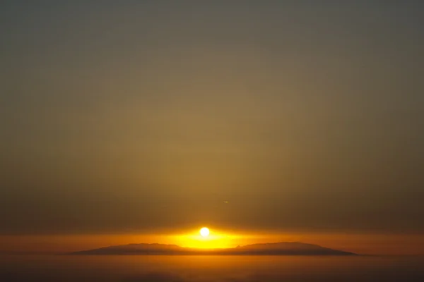 Sonnenuntergang auf den Kanarischen Inseln lizenzfreie Stockfotos