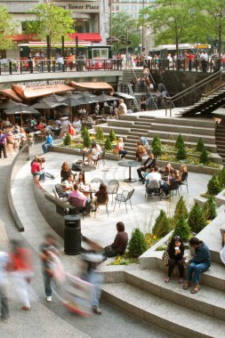 Chicago michigan Avenue Plaza alışveriş Hareket Bulanıklığı