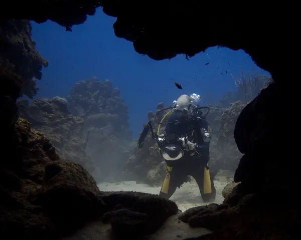 Underwater Videographer — Stock Photo, Image