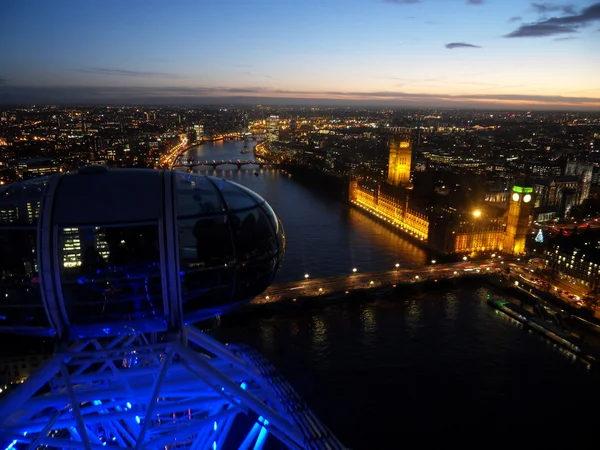 Atardecer en Londres desde el London Eye — Stock Photo, Image