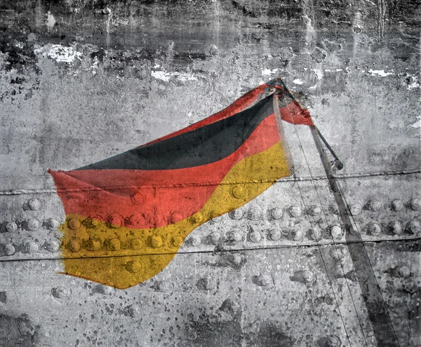 Bajo bandera alemana — Foto de Stock