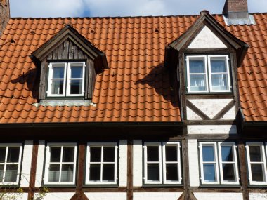 Dormers on a roof clipart