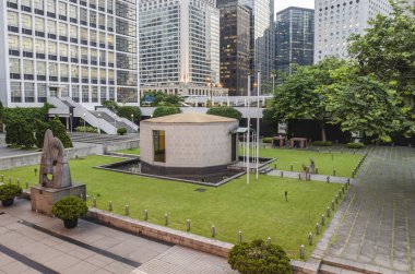 City hall memorial Bahçe hong kong şehir salonunda