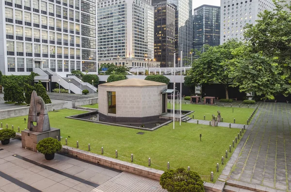 City Hall Memorial Garden at Hong Kong City Hall Stock Photo