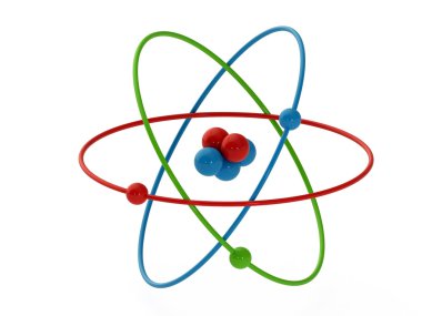 Atom model clipart