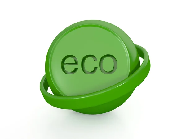Eco sphrere ikona — Zdjęcie stockowe