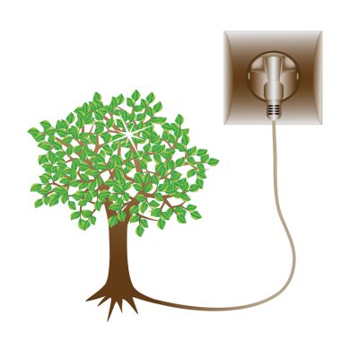 Vector green energy clipart