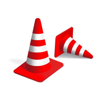 Vector traffic Cones clipart