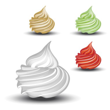 Vector whipped cream clipart