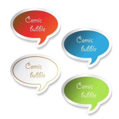vektör komik kabarcıklar