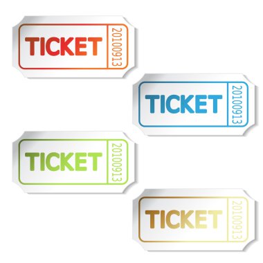 Vector tickets clipart