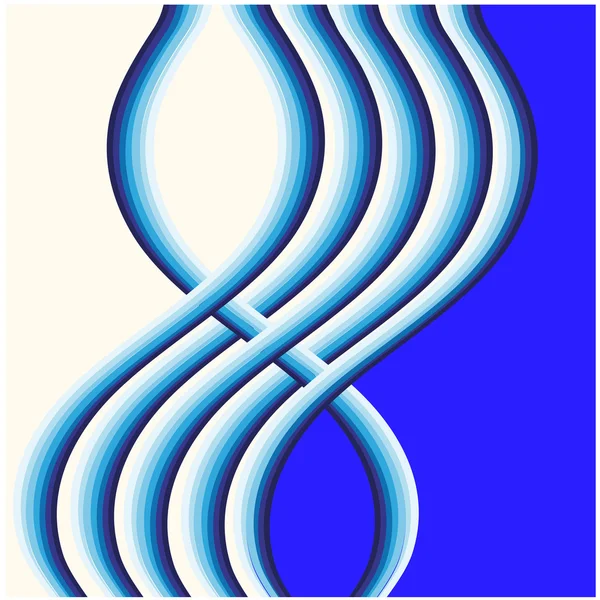 Vektor abstrakter Hintergrund mit Wellen — Stockvektor