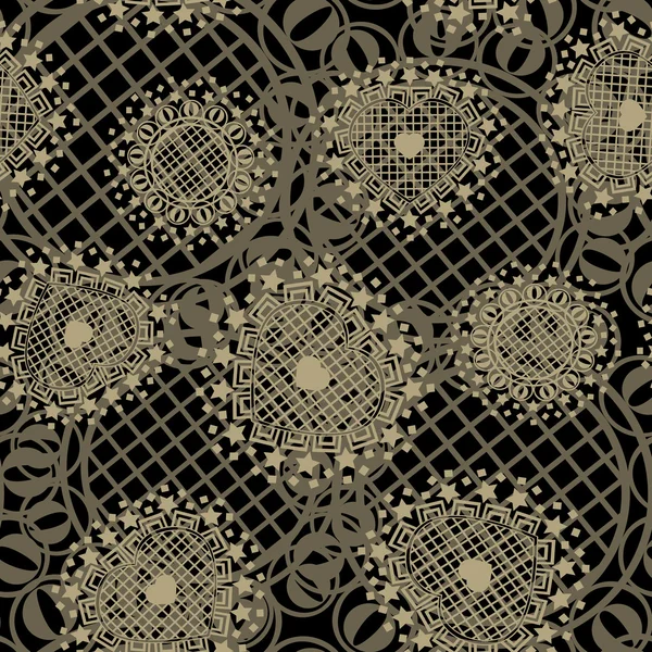 Векторная бесшовная текстура орнамента — стоковый вектор