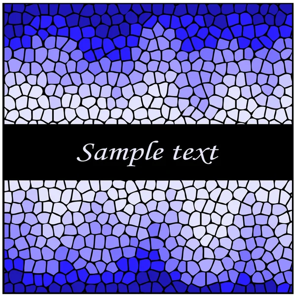 Vetor mosaico azul — Vetor de Stock