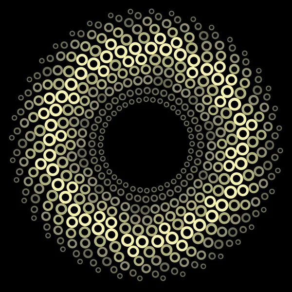 Vektorové zlaté kruhové design — Stockový vektor