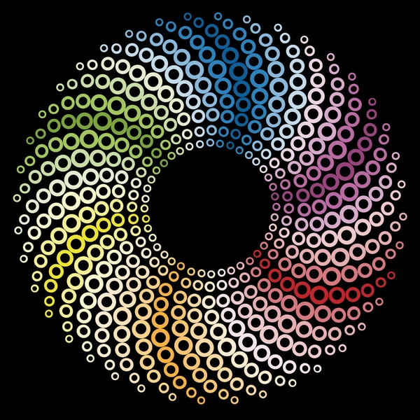 Diseño circular de color vectorial — Vector de stock