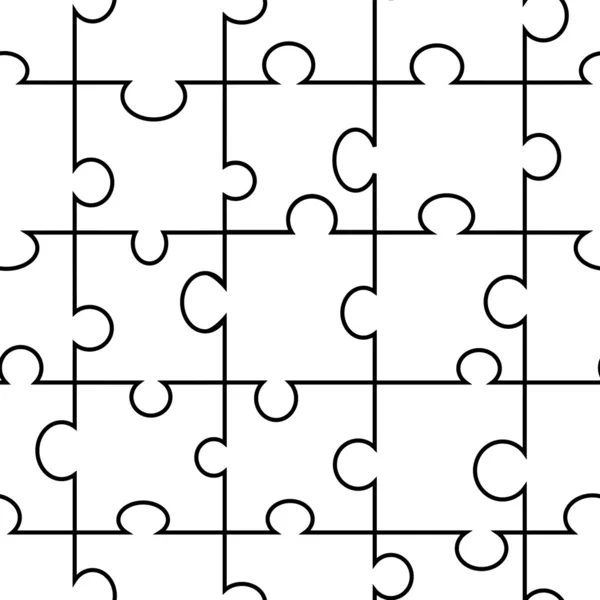 Vector seamless puzzle — Stock Vector