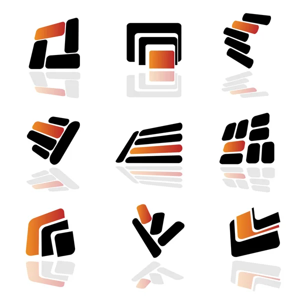 Vector collection of abstract symbols — Stock Vector