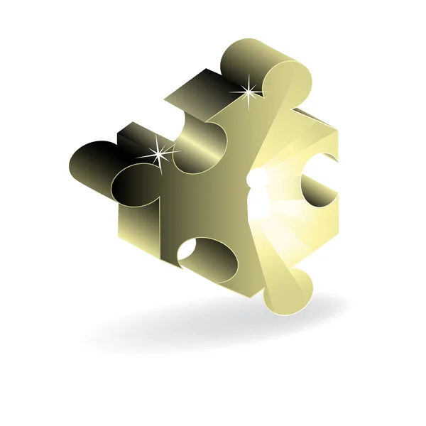 Vektorové kousek puzzle — Stockový vektor