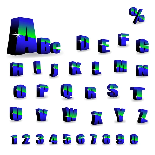 Alfabeto vectorial — Vector de stock