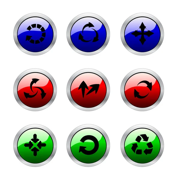 Διάνυσμα σύνολο κουμπιών — Διανυσματικό Αρχείο